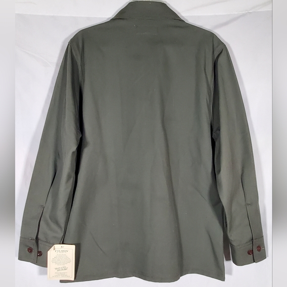 CC FILSON ANTIQUE TIN JAC-SHIRT OTTER ARMY GREEN MADE IN USA OUTDOORS - Picture 5 of 7